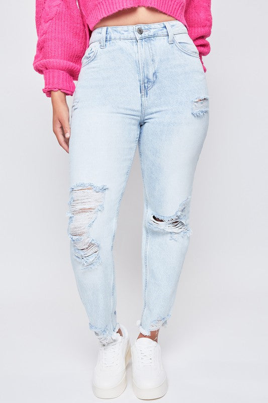 Sage High Rise Mom Jeans
